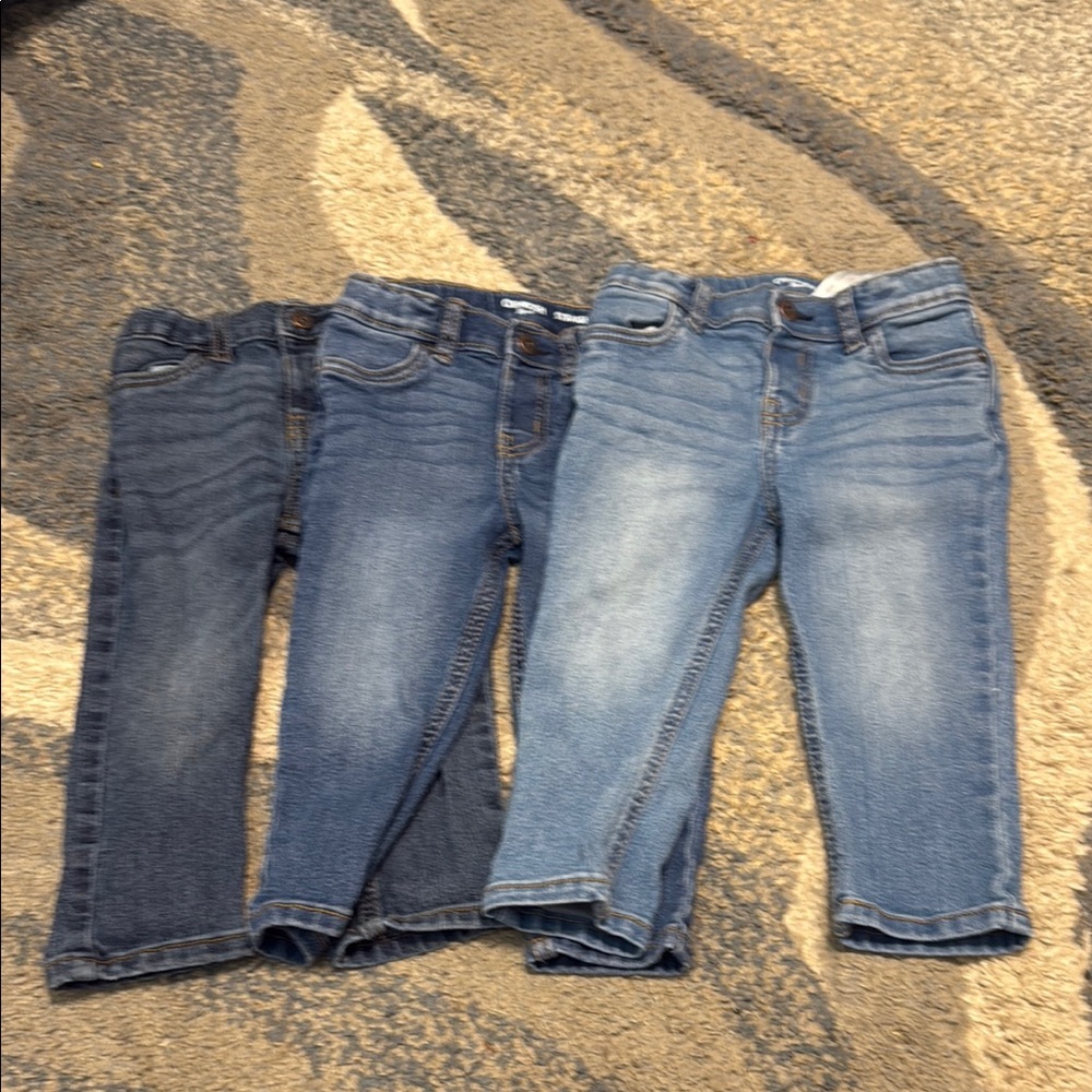 Kids Denim Jeans Set - Blue and Dark Blue
